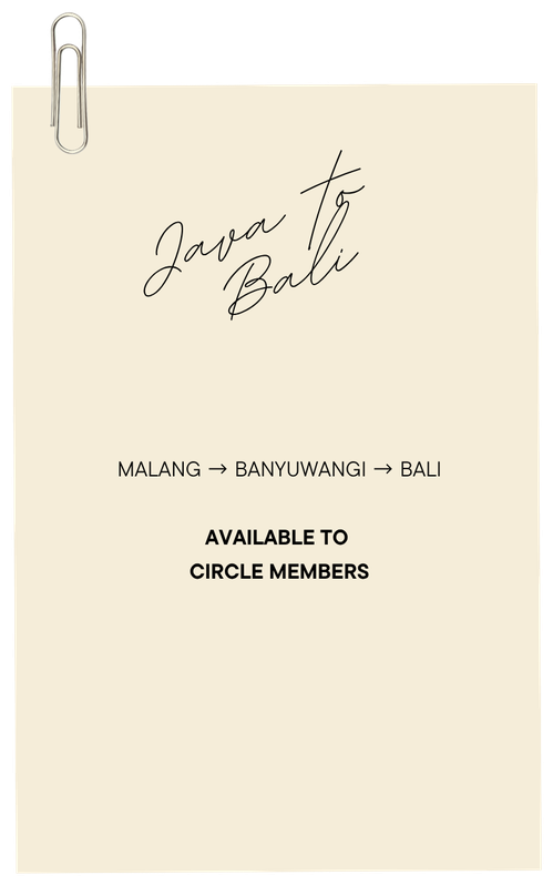 Java to Bali — Malang to Banyuwangi to Bali — available to Circle members